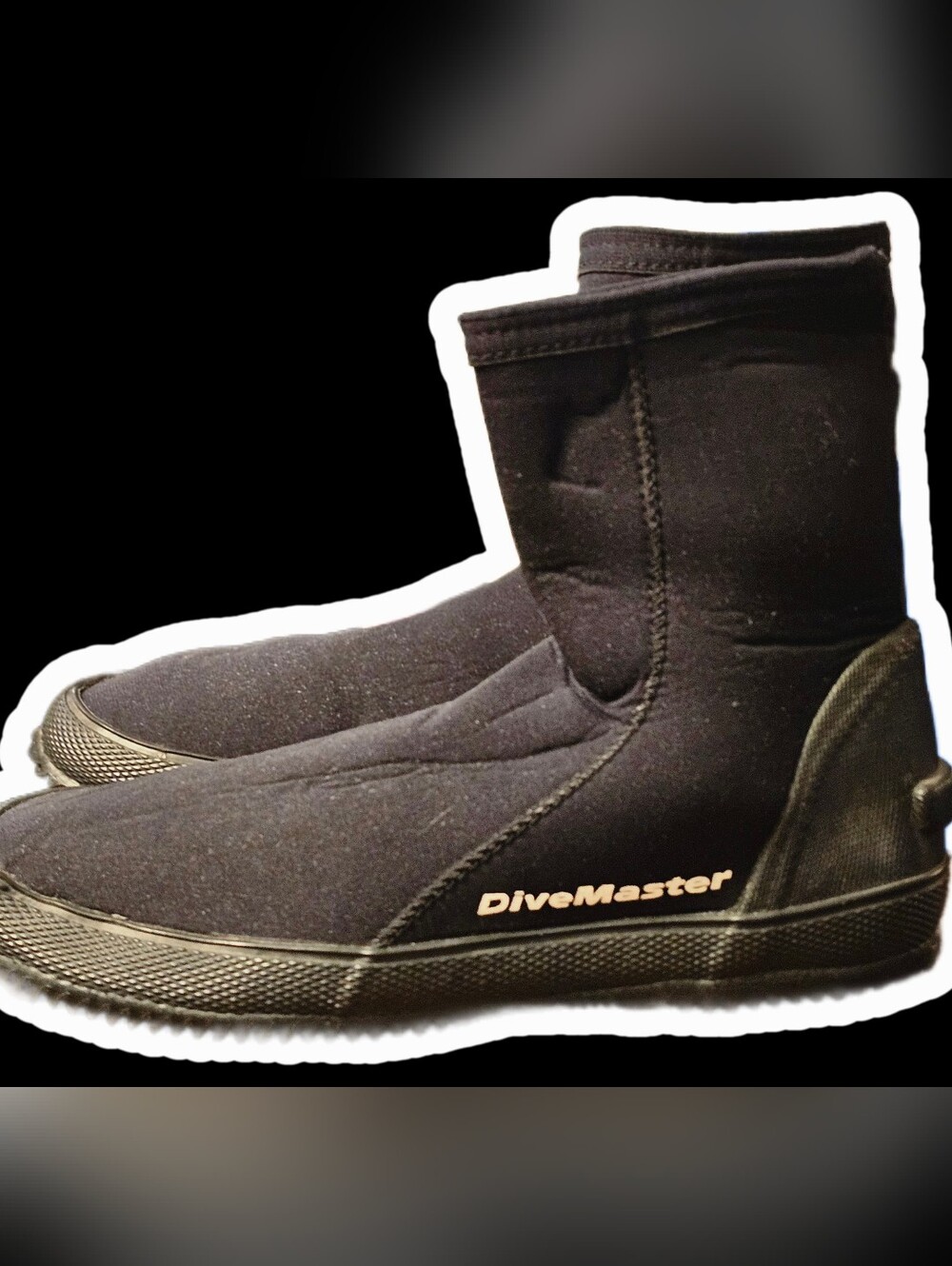 Divemaster Neoprene Diving Water Ankle Boots Black Mens Size 10